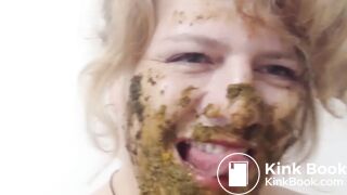 big asstanding shitting a tickle of diarrhea. smearing