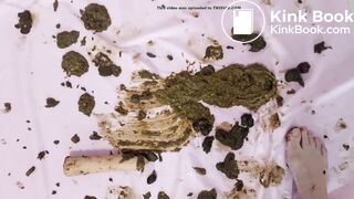 big asstanding shitting a tickle of diarrhea. smearing