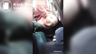 Girl taking a shit inside of public transport