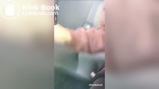 Girl taking a shit inside of public transport