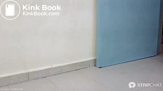 Black girl finger her dirty ass, taste then puke