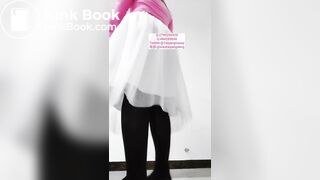 girl diarrhea in white skirt