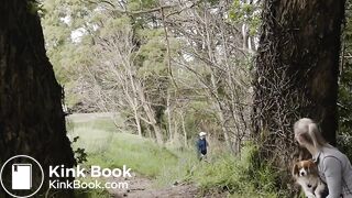 Constipated jogger girl poop scene