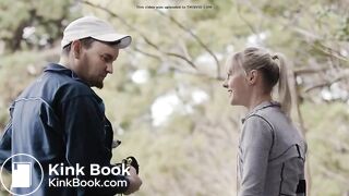 Constipated jogger girl poop scene