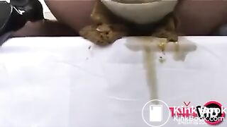 huge japanese panty mess