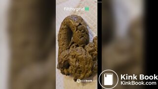 Girl take a mean shit