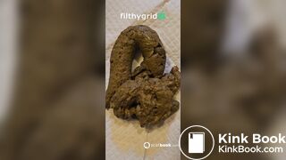 Girl take a mean shit