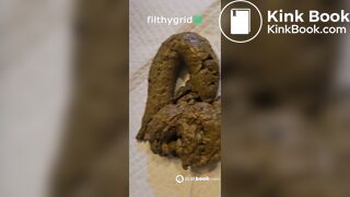 Girl take a mean shit