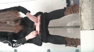 Peeping at Chinese girls using the restroom.ZAA_014
