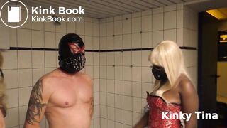 Double Domination: 2 Mistresses Shit in Slave's Mouth