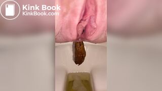 big shit in toilet