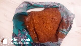 Big poop in blue panties