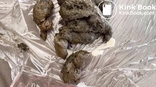 Girl big poop