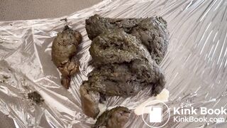 Girl big poop