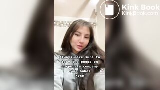 Woman pooping on company’s time