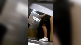 Chinese girl pooping - video 244