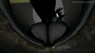 3D Girl pooping - video 2