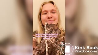 Teen girl caught pooping by friend