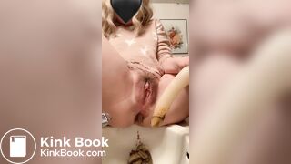 Girl shits on dildo - video 4