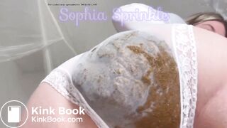 Girl shits white panties