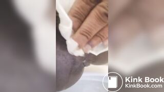 Ebony fingers pussy & dirty booty