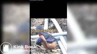 Indian aunty shitting - video 4