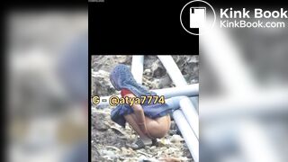 Indian aunty shitting - video 4