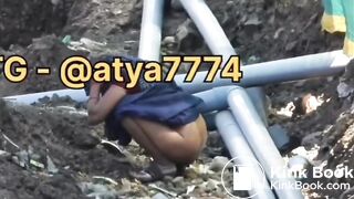 Indian aunty shitting - video 4