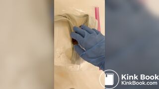Hot blonde poops in shower