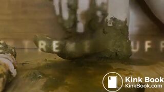 Dildoing scat and poopy feet..