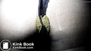 short but very hot poop in her pantyhose