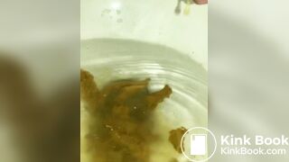 girl toilet diarrhea and pee
