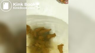 girl toilet diarrhea and pee