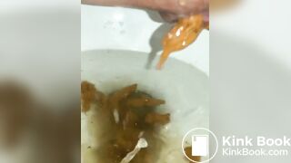 girl toilet diarrhea and pee