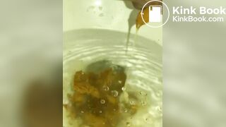 girl toilet diarrhea and pee