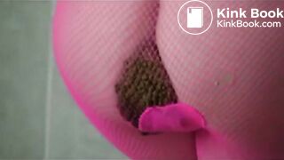 Poop in red pantyhose - video 2