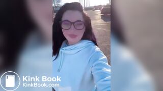 Pawg shits in public sink