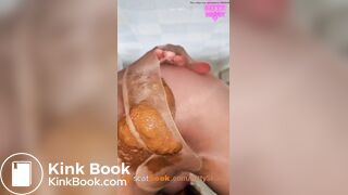 POV huge face sit shit