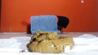 Huge Poop Load Gets Showered