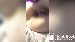 Plugged Ass Followed By Shit & Gape