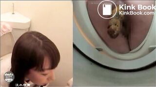 Quick toilet poop - video 6