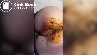 Filling her jeans with piss and shit, very messy