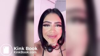 Beautiful latina Scat dildo cam