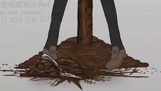 Anime girl utterly shits herself