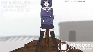 Anime girl utterly shits herself