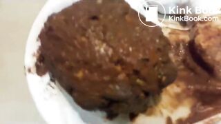 Panty poop and pussy rubbing