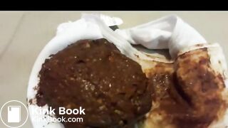 Panty poop and pussy rubbing