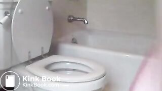 Large amount of excrement in toilet bowl