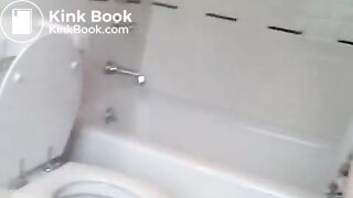 Large amount of excrement in toilet bowl