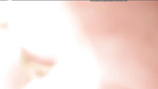 Girl pooping and farting on hotel toilet